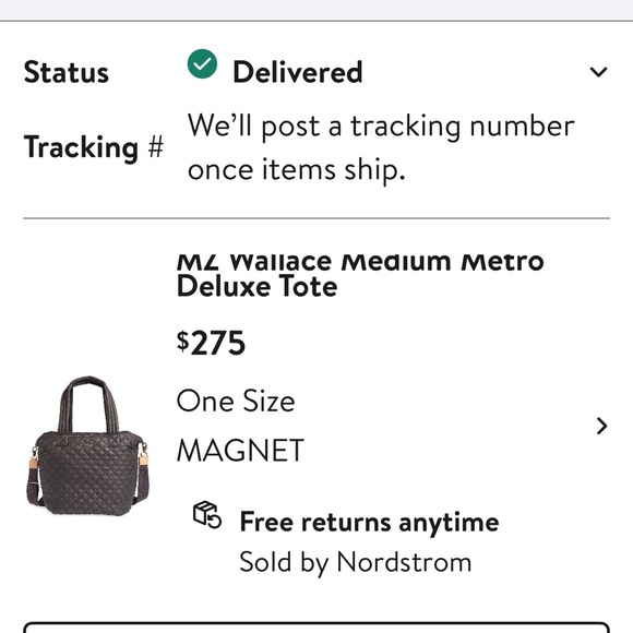 MZ Wallace Quilted Charcoal Tote - Picture 5 of 6